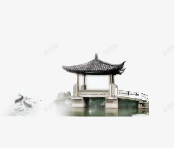 传统凉亭png免抠素材_新图网 https://ixintu.com 中国建筑 传统家长 凉亭 水墨