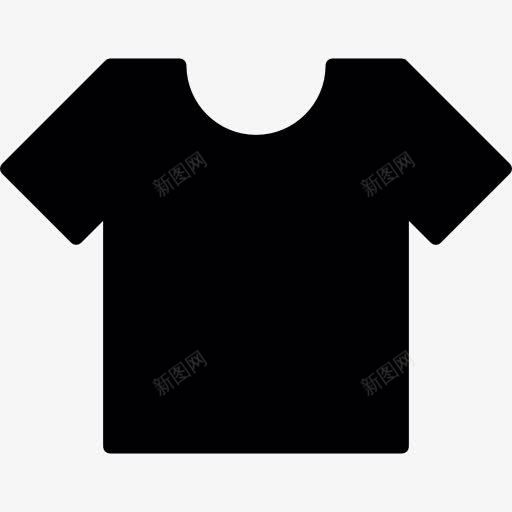 T恤黑色圆领图标png_新图网 https://ixintu.com T恤 半袖 圆领衫 时装 白色的T恤衫 白衬衫 白顶 衬衫