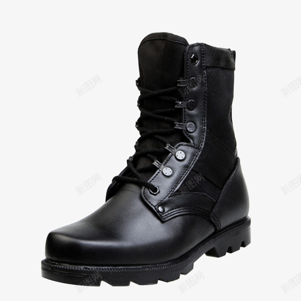 黑色马丁靴png免抠素材_新图网 https://ixintu.com 产品实物 时尚 英伦 鞋靴 马丁靴