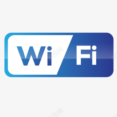 蓝色卡通WIFI模块图标图标