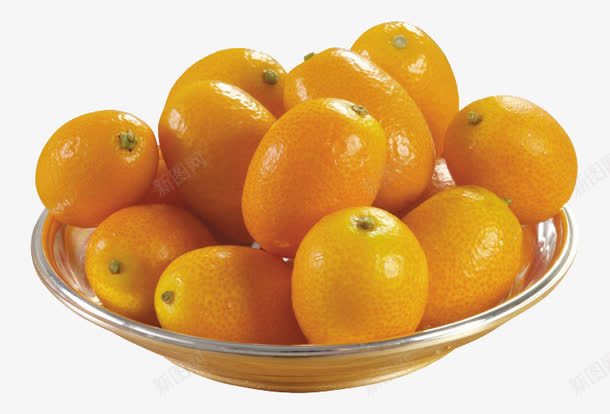 一盘金桔png免抠素材_新图网 https://ixintu.com 产品实物 免费png图片 水果 金桔 金橘 食物 黄色
