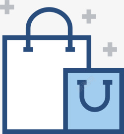 购物袋小图标购物袋商铺使用图标矢量图高清图片