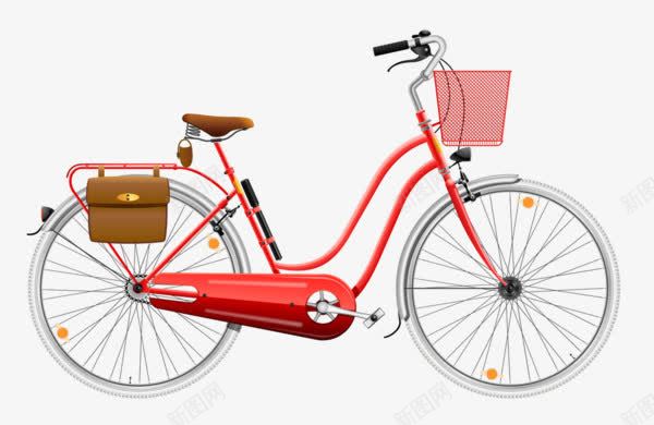 卡通手绘自行车png免抠素材_新图网 https://ixintu.com 交通工具 单车 脚踏车 自行车
