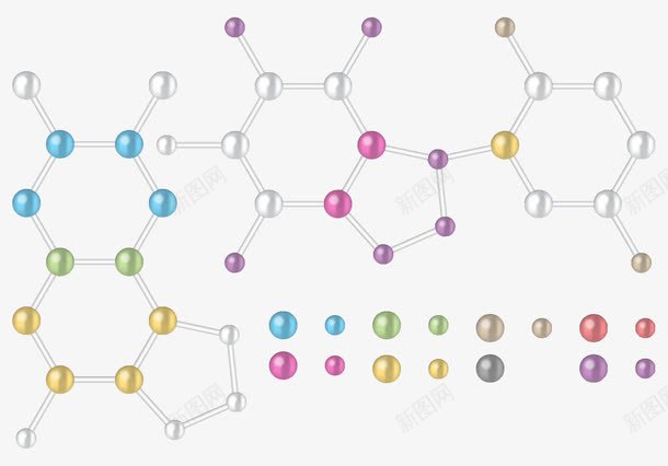 核苷酸结合图png免抠素材_新图网 https://ixintu.com 营养 蛋白质 蛋白质分子 蛋白质结构 遗传
