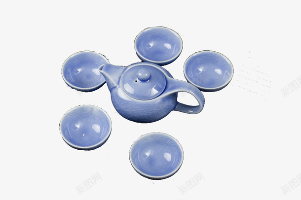 茶具png免抠素材_新图网 https://ixintu.com 五件套 小杯子 精美茶具 茶具图片
