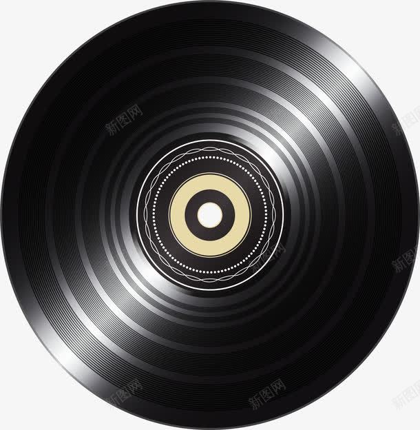 收藏版黑胶唱片png免抠素材_新图网 https://ixintu.com 光盘 唱片 旧式光碟 矢量素材 黑胶唱片