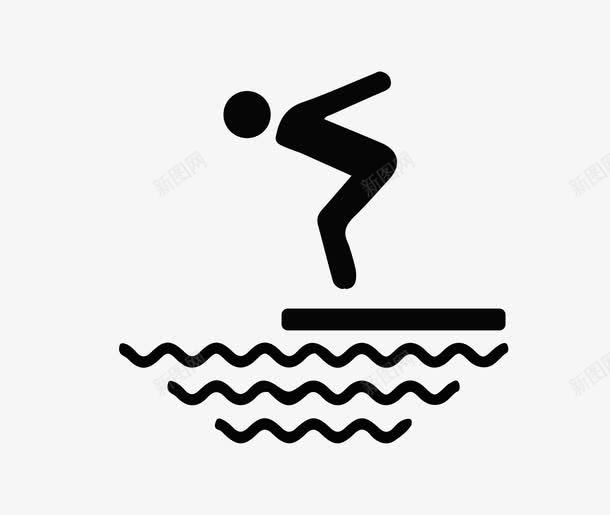 跳水图标png_新图网 https://ixintu.com icon 下水 人物 卡通 图标 图案 手绘 跳板 跳水 跳水台 跳水运