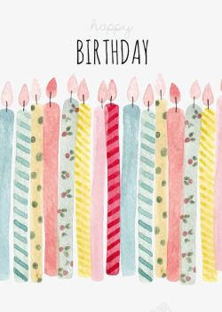 HAYYPBIRTHDAY生日蜡烛高清图片