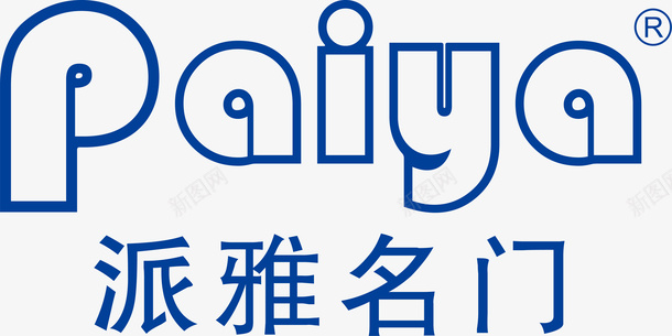 派雅名门logo矢量图图标图标