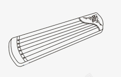 古筝线条图手绘古筝高清图片