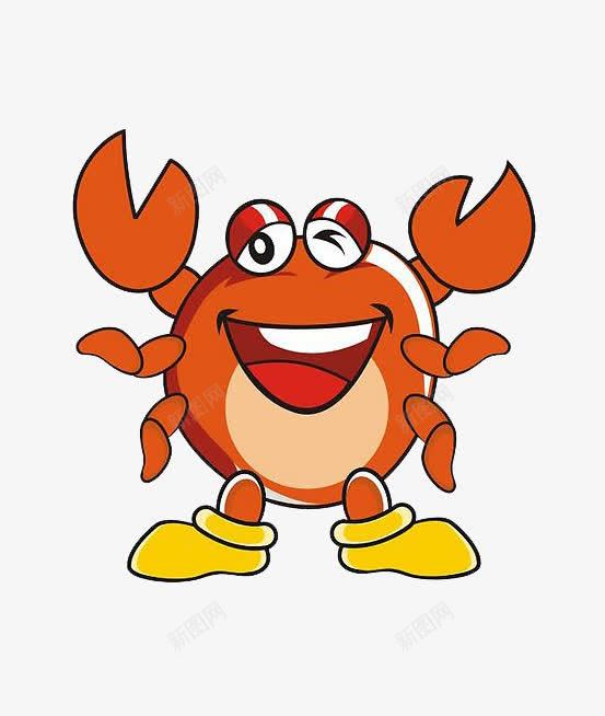 卡通螃蟹png免抠素材_新图网 https://ixintu.com 卡通 寄居蟹 干住屋 海洋生物 白住房 节肢动物 螃蟹 蟹 蟹类