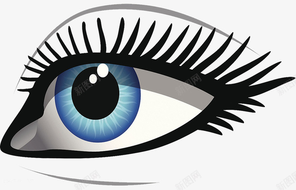 卡通手绘眼睛侧面png免抠素材_新图网 https://ixintu.com 人的眼睛 侧面 眼球 眼睛 眼睛侧面 绘画插图 视力 角膜