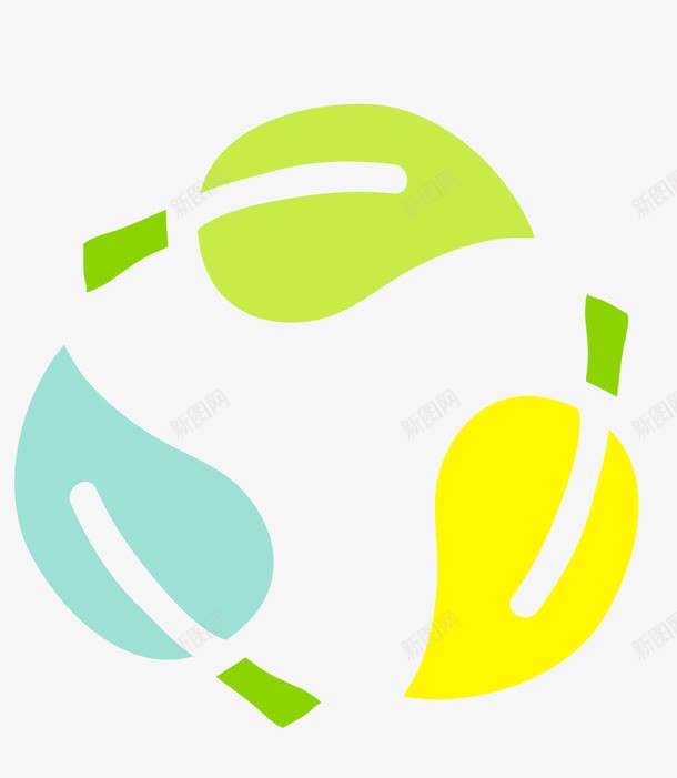 循环叶子图标png_新图网 https://ixintu.com 三角 叶子 回收 循环 环保 甲醛 甲醛环保 绿色 绿色图标 绿色环保