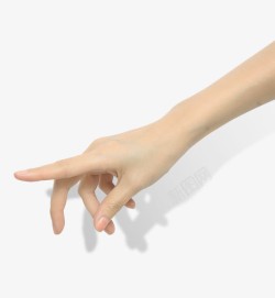 手姿势影子指向前方的手势高清图片