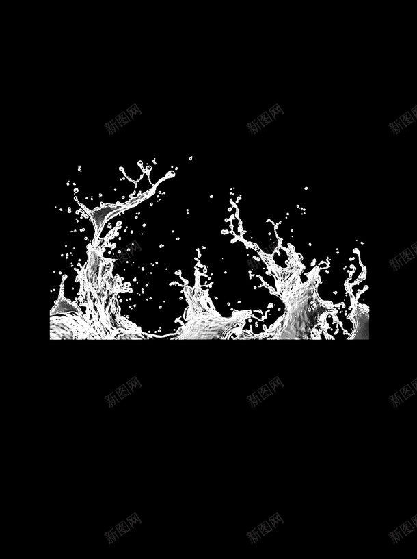 飞溅的水花psd免抠素材_新图网 https://ixintu.com 喷溅 水花 波浪 泼洒 流水 飞溅