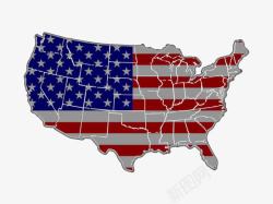 美国工业象征美国本土地图高清图片