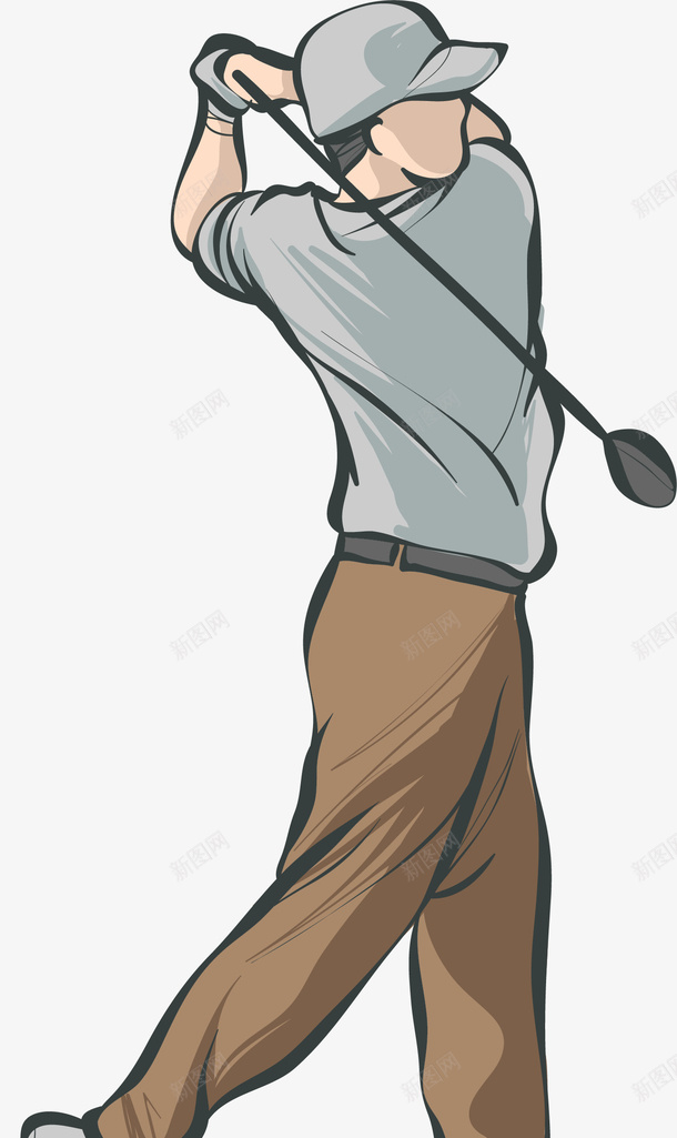 卡通打高尔夫运动人物png免抠素材_新图网 https://ixintu.com 体育 卡通打高尔夫运动免抠png人物插画免费下载 打高尔夫 打高尔夫人物 活动 运动 锻炼