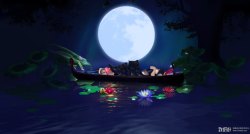 圆圆的月亮圆圆的月亮中秋节日海报高清图片