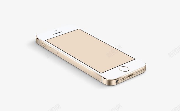 苹果手机5Spng免抠素材_新图网 https://ixintu.com iphone5s 土豪金 手机 演示模版