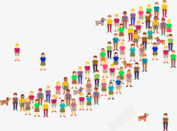 人口日中国人口日密集人群高清图片
