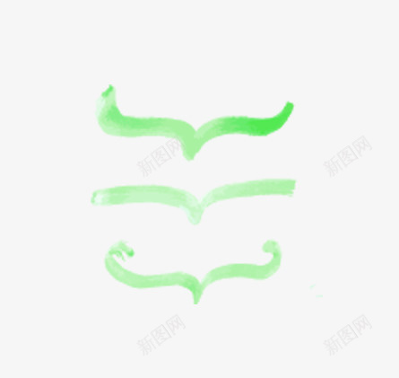 春意青绿色手绘括号多个png免抠素材_新图网 https://ixintu.com 多个 彩色括号 手绘 括号 春意 青绿色