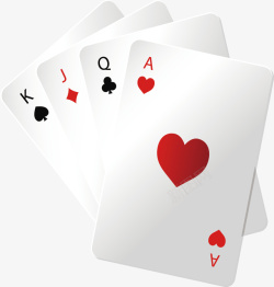 赌博扑克牌矢量图素材
