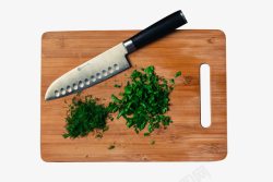 厨房菜刀砧板切菜高清图片