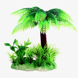 造景套餐水族箱套餐用多色小椰子树高清图片