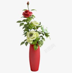 香薰玫瑰饰品花瓶高清图片