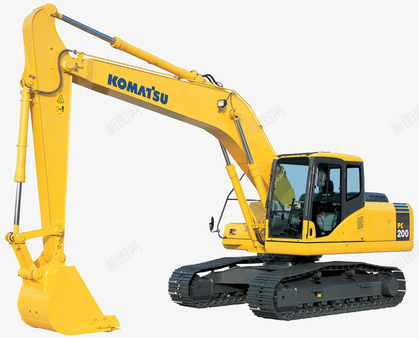 重型挖掘机png免抠素材_新图网 https://ixintu.com 挖掘机 机械 重型 重型挖掘机 重型的 黄色 黄色的挖掘机