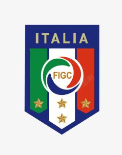 足球队标志意大利足球队图标高清图片
