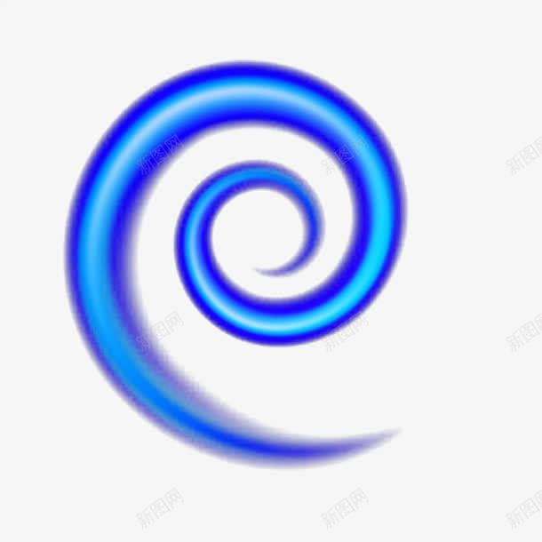 蓝色漩涡png免抠素材_新图网 https://ixintu.com 发光 手绘 水 水旋涡 水流漩涡 水漩涡 漩涡 蓝色 透明