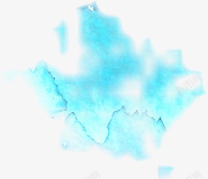 水彩效果png免抠素材_新图网 https://ixintu.com 水彩笔刷效果 水痕 水迹 蓝色 轻薄
