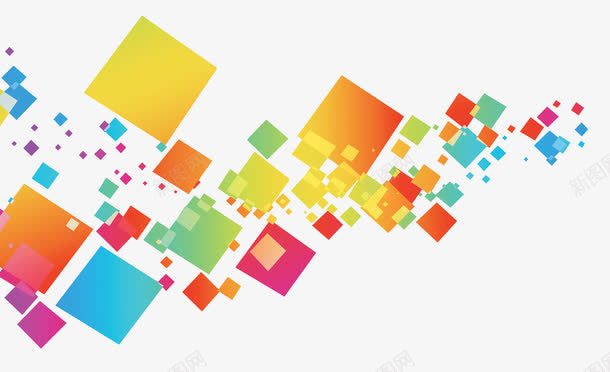 彩色方块png免抠素材_新图网 https://ixintu.com 卡通手绘 双十一 小方块 彩色片 正方形 科技范
