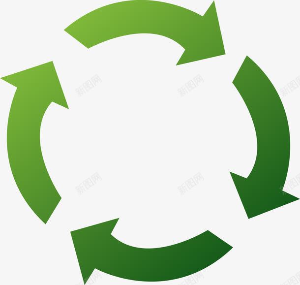 可循环使用图标png_新图网 https://ixintu.com 低能耗 低能耗绿色 可再生能源 可回收 回收利用 图标 垃圾桶 废品回收利用 环保 生态标志 绿色环保