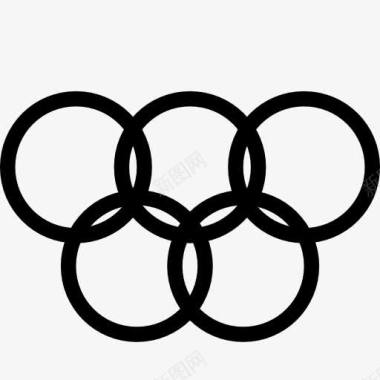 体育奥林匹克五环图标图标