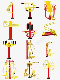 室外健身器材户外室外健身器材组合套餐高清图片