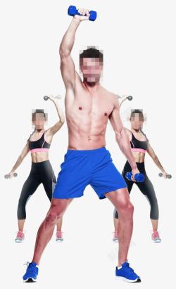 锻炼男女全民健身人物高清图片