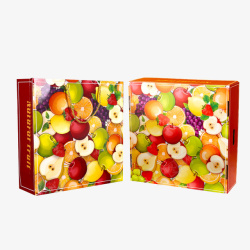 蔬菜礼品盒杂果通用礼盒图高清图片
