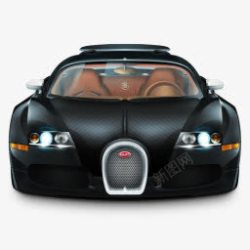 Bugatti车布加迪威龙唱黑色没有反射Lu高清图片