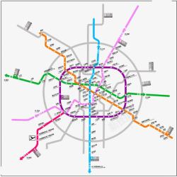 2022成都地铁成都地铁线路图高清图片