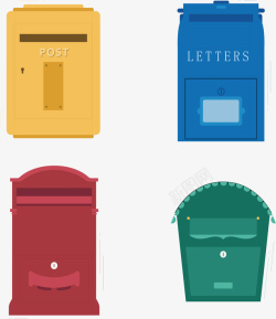 现代信箱创意现代信箱矢量图高清图片