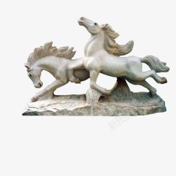 动物石雕雕塑马高清图片