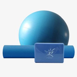 健身道具瑜伽锻炼的三种器材瑜伽砖瑜伽球高清图片