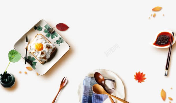 日式餐具方形煎蛋png免抠素材_新图网 https://ixintu.com 方形 餐具