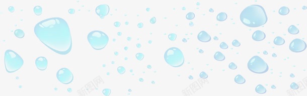 水滴效果元素png免抠素材_新图网 https://ixintu.com 免抠PNG 小清新 水珠 玻璃水珠 蓝色水滴 透明水滴 露珠