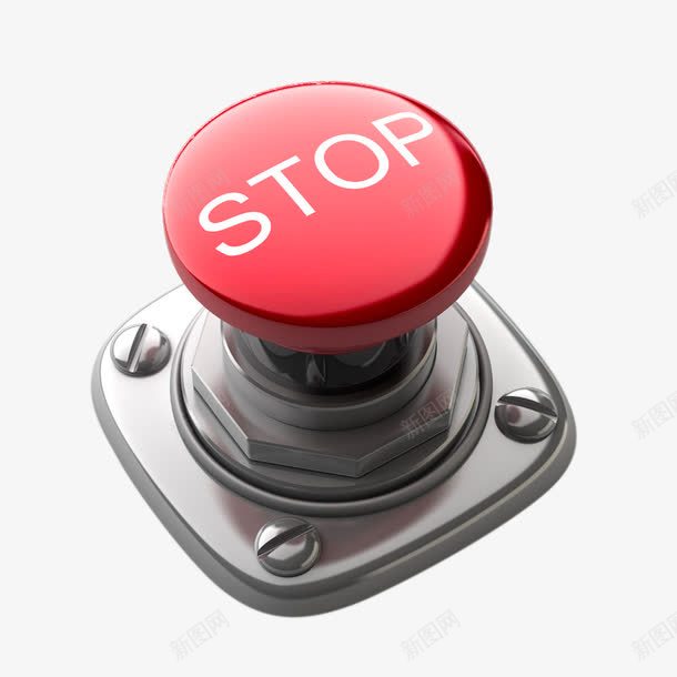 停止按钮png免抠素材_新图网 https://ixintu.com 停止 按钮 红色 装饰素材 高清免费png素材