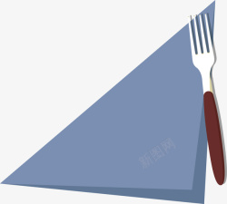 餐巾餐巾纸和刀叉矢量图高清图片