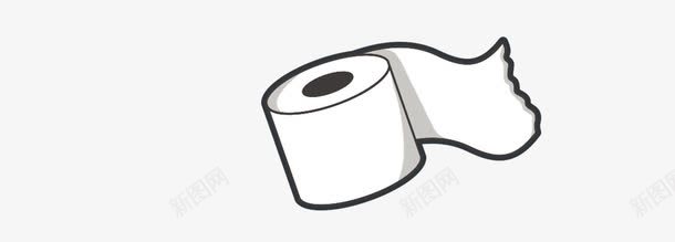 白色卡通厕纸卷纸png免抠素材_新图网 https://ixintu.com 一卷纸 卡通卷纸 卷纸 厕纸 纸巾