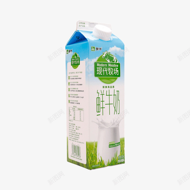 现代牧场鲜牛奶2png免抠素材_新图网 https://ixintu.com 牛奶 现代牧场 蒙牛 鲜牛奶